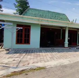 jual tanah + rumah luas 505 m2 bonus perabotan, kulkas, dll