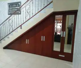 Kabinet bawah tangga/Lemari bawah tangga/Backdrop TV/Kabinet TV