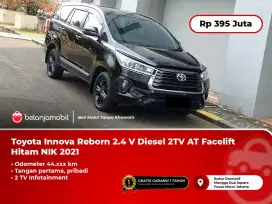 Toyota Innova Reborn 2.4 V Diesel 2TV AT Facelift Hitam 2021/2022