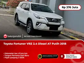 [PAJAK PANJANG] Toyota Fortuner VRZ 2.4 Diesel AT Putih 2018/2019