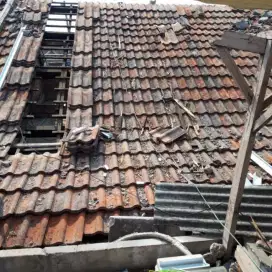 perbaikan atap bocor, dag, talang, kanopi, renopasi dll