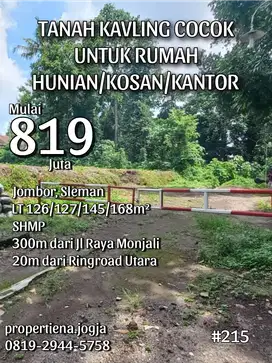 TANAH KAVLING COCOK UNTUK RUMAH HUNIAN/KOSAN/KANTOR