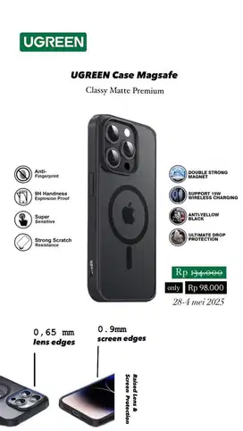 Case magsafe matte ugreen
