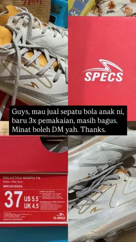 SPECS SEPATU BOLA ANAK