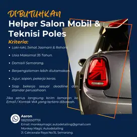 TENAGA SERABUTAN / HELPER SALON MOBIL