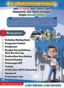 Jasa Pembersihan Kaca dan ACP Gedung
