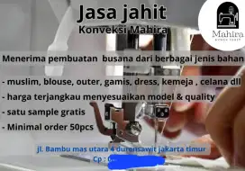 jasa jahit pakaian pria & wanita berbagai model
