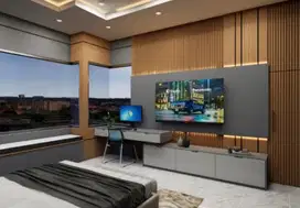 interior desain kitchen set kamar set wardrobe lemari backdrop tv