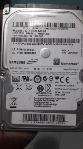 HDD laptop 1TB 100%