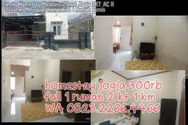 Family Homestay Maliboro 20mnt Jogja 2KT AC R  Bulanan Mingguan Harian