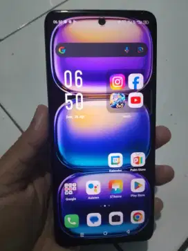 Infinix hot 50 ram 6/256 gb fullset nominus mulus garansi panjang
