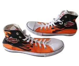 Sepatu harley davidson motif keren keren
