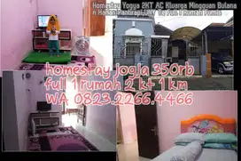 Homestay Yogya 2KT AC Kluarga Mingguan Bulanan Harian Pantirapi UNY Te
