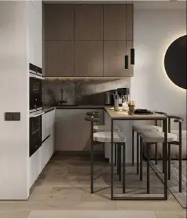 Custom Interior Kitchen Set, Backdrop TV, Lemari, Wardrobe