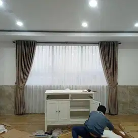 Jual & Pasang Gorden Vitrase Wallpaper Roller Blinds Korden Gordeng