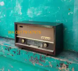 RALIN radio tabung tube antik jadul kuno tua klasik MW AM SW kayu jati