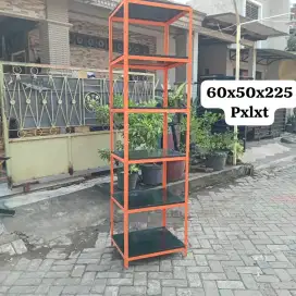 Rak buku rak serbaguna rak besi