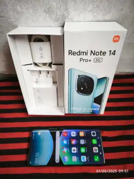 Redmi Note 14 Pro Plus 5G 12/512 Fullset ori segel mulus garansi ON