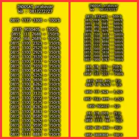 NOMOR CANTIK INDOSAT