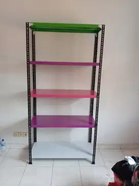 RAK BESI SIKU LUBANG SIAP KIRIM DAN COD