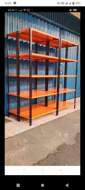 RAK BESI SIKU LUBANG SIAP KIRIM DAN COD