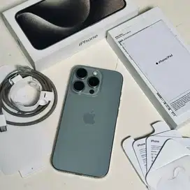 iPhone 15 Pro 128GB Natural Titanium iBox Fullset Original Likenew