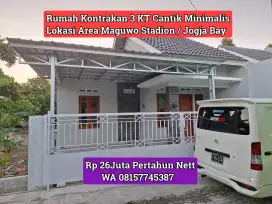 Rumah Sewa Cantik Maguwo Stadion Jogja Bay 26Juta Nett