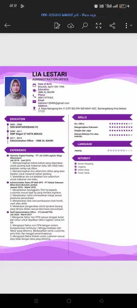 Cari pekerjaan Admin, Marketing dan SPG