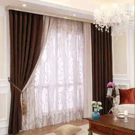 Jual Gorden Jendela Minimalis Tirai Gordyn Blackout Hordeng Custom