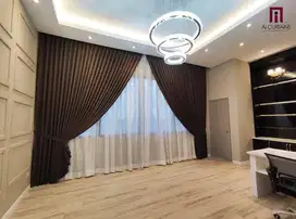 Jual & Pasang Gorden Vitrase Wallpaper Roller Blinds Korden Gordeng