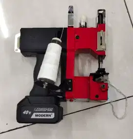 Mesin Jahit karung Tanpa kabel Ada baterai