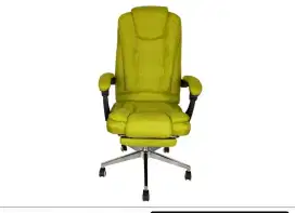 Kursi gaming green bisa reclining footrest