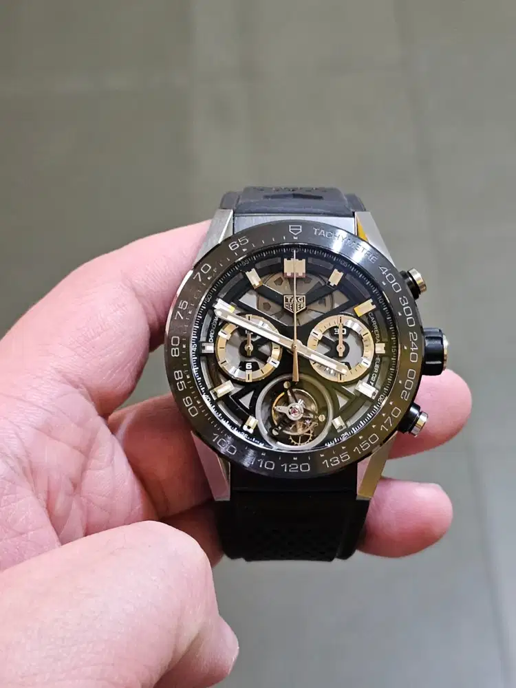 Tag Heuer Carrera 02T Flying Tourbillon Titanium Ceramic  fullset