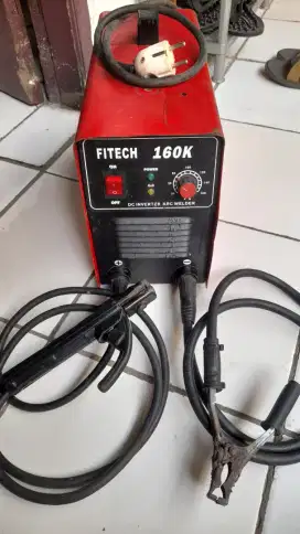 Mesin las Fintech 160A 900watt dan dudukan gerinda tangan