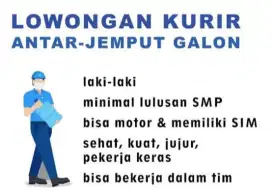Kurir galon driver