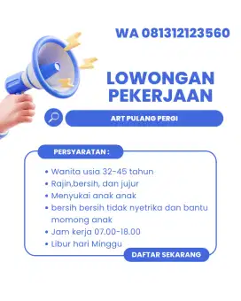 Lowongan kerja ART PP