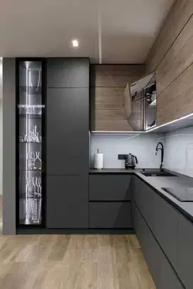 Custom Interior Kitchen Set, Backdrop TV, Lemari, Wardrobe