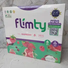 Flimty Fiber Rasa Raspberry 16 sachet - Minuman Serbuk Suplemen Diet