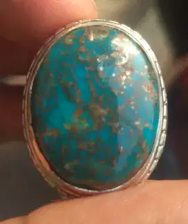 Pirus Persia biru serat emas