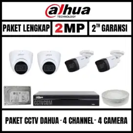 Paket CCTV 4 Camera Full HD Dahua 1080p