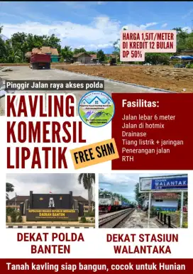 Kavling Komersial Kota Serang Banten