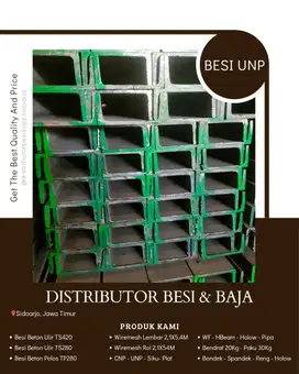Pusat besi beton dan baja harga murah