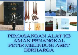 Paket Pasang Baru Penangkal Petir Dan Instalasi Rapih