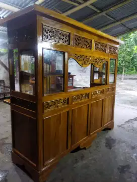 Gerobak Mieayam Bakso jati ukiran