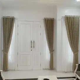 Jual & Pasang Gorden Vitrase Wallpaper Roller Blinds Korden Gordeng