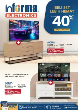 PROMO BUNDLING SET TV AQUA + MEJA TV