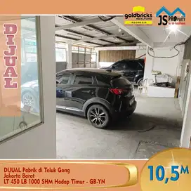 DIJUAL Pabrik-Gudang 3 Lantai di Teluk Gong Jakarta Barat - GBYN