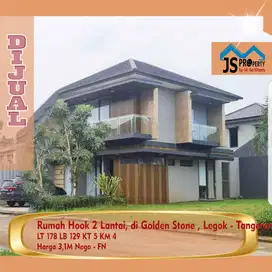 DIJUAL Rumah Hook 2 Lantai, di Golden Stone - FN