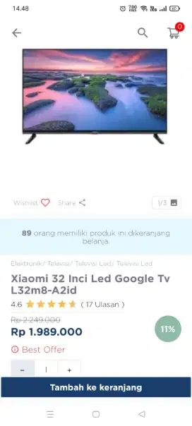 Promo TV 32 inci