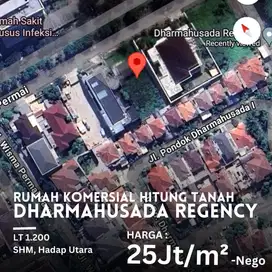 DIJUAL RUMAH DHARMAHUSADA REGENCY ROW JALAN KEMBAR